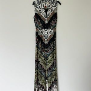 Alice and Olivia patterned dress. Gorgeous on!